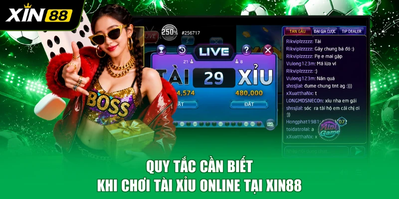 Quy tắc cần biết khi chơi tài xỉu online tại XIN88